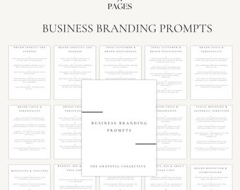 AI Branding Prompt Pack | Brand Identity Workbook | Business Branding Kit | Personal Branding Planner