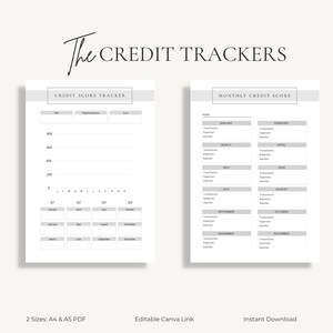 Budget Planner Printable Templates | Money Saving Binder | Personal Finance Tracker | PDF A4 A5 Canva