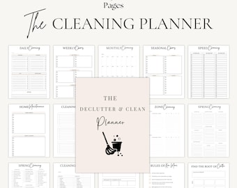 Schoonmaakplanner | Wekelijks schoonmaakschema | Bindmiddel voor huisbeheer | Takenschema