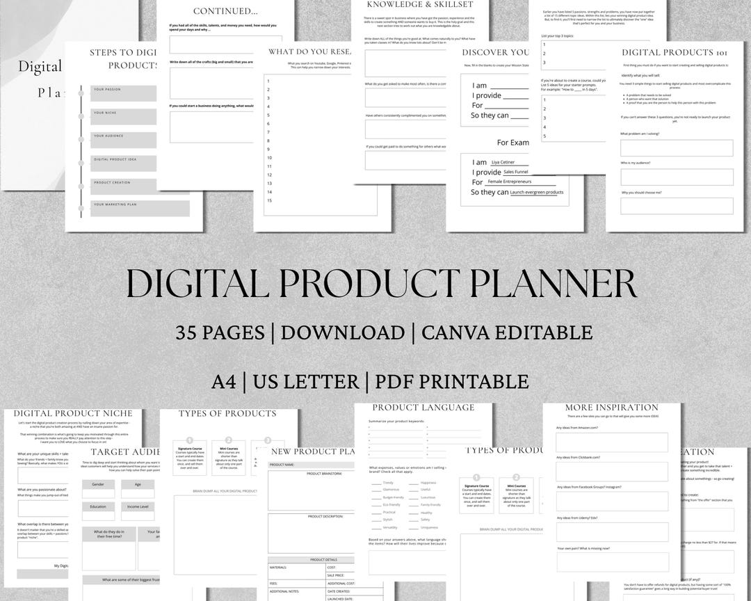 Digital Product Launch Planner | Course Launch Planner | Business ...