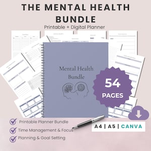 Self Care Journal: Mental Health & Wellness Reset Planner