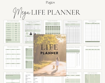 ADHD Lebenssystemplaner | Routine & Organisation Workbook | PDF A4 A5 Canva Bearbeitbar