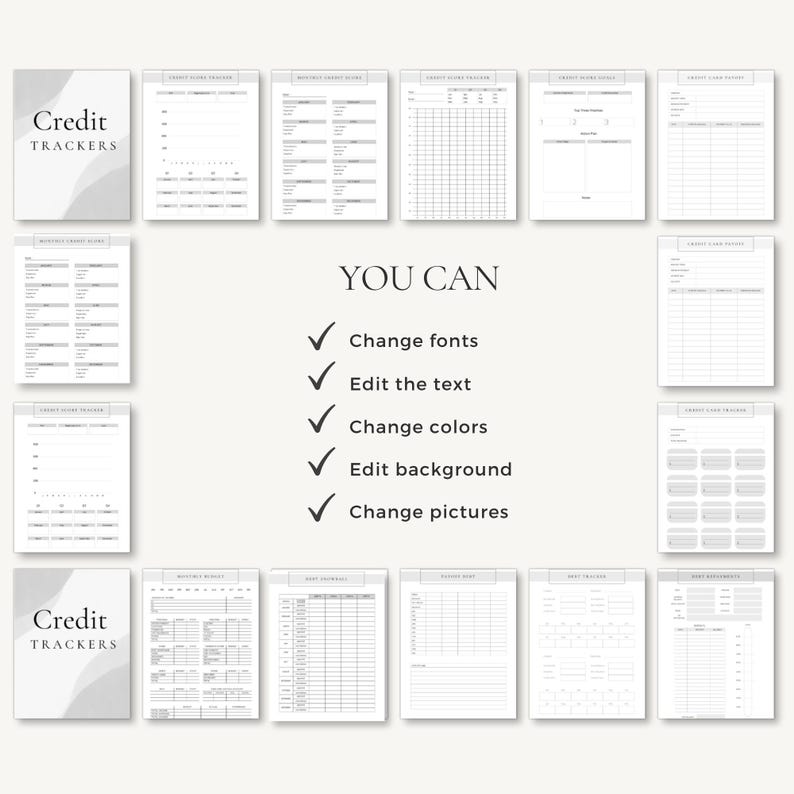 Budget Planner Printable Templates | Money Saving Binder | Personal Finance Tracker | PDF A4 A5 Canva
