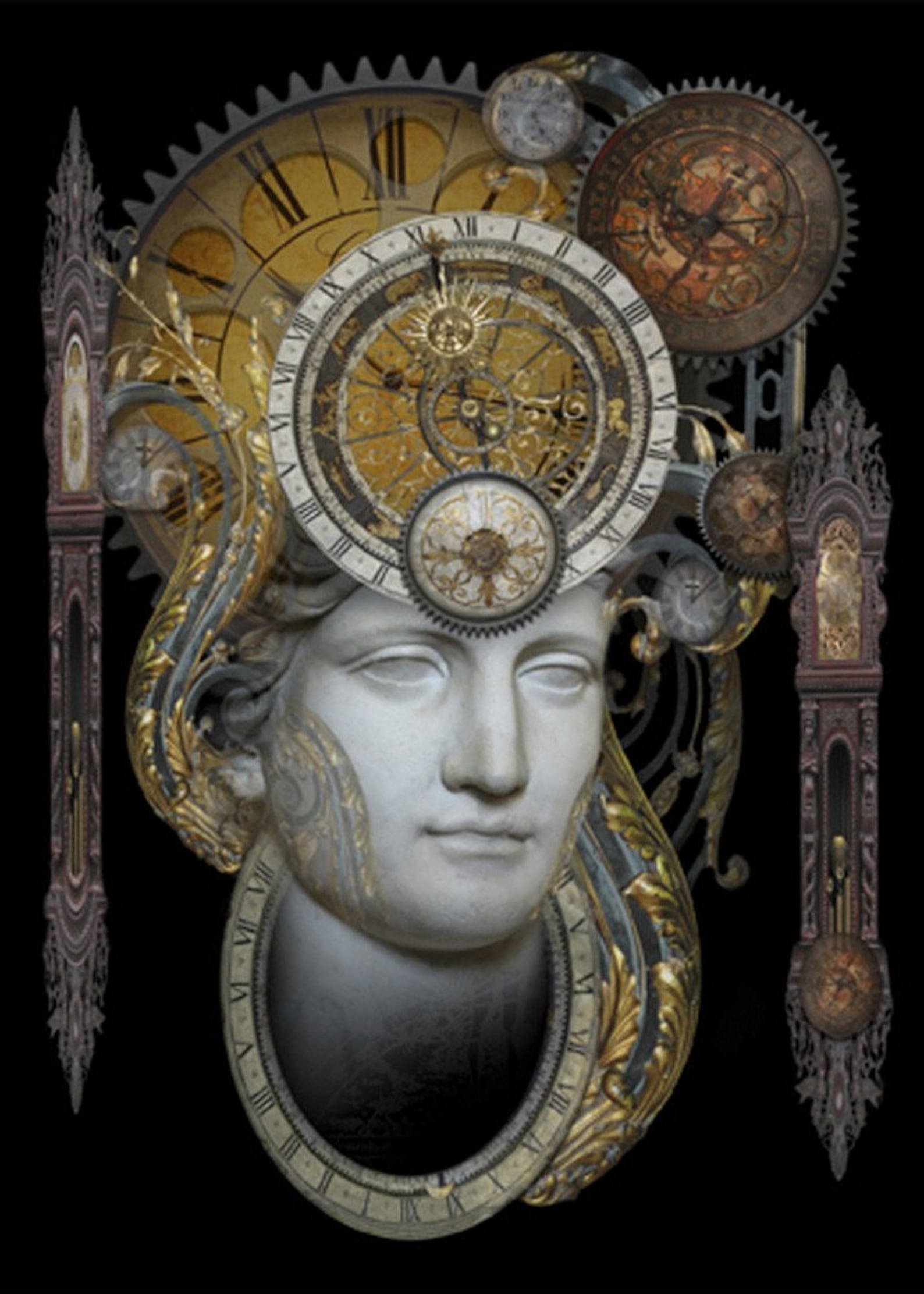 Personification of Time Art Print by Brian Giberson Etsy