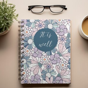 C'est bien, journal chrétien floral, carnet de prières, cadeau pour femme