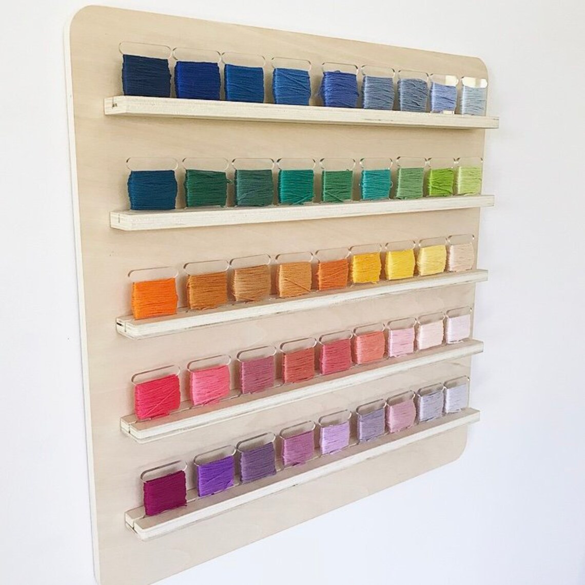 Wall Bobbin DMC Organiser Thread Skein Holder Stand Etsy