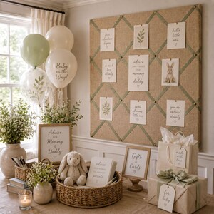 Natural Burlap French Memo Board | Farmhouse Bulletin Board | Photo Display | Kitchen Command Center | Handmade Wall Organizer image 15