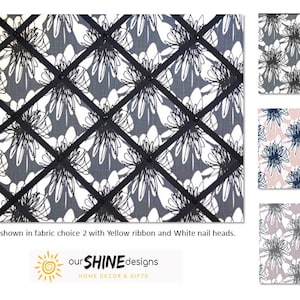 Premier Prints Unity Floral Print - French Memo Board, Bulletin Board, Cork Board - Your choice of color, size and style.