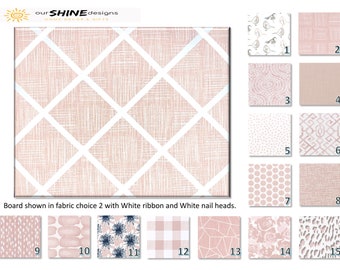 Premier Prints Blush Pink - French Memo Board, Bulletin Board, Cork Board - Your choice of color, size and style.