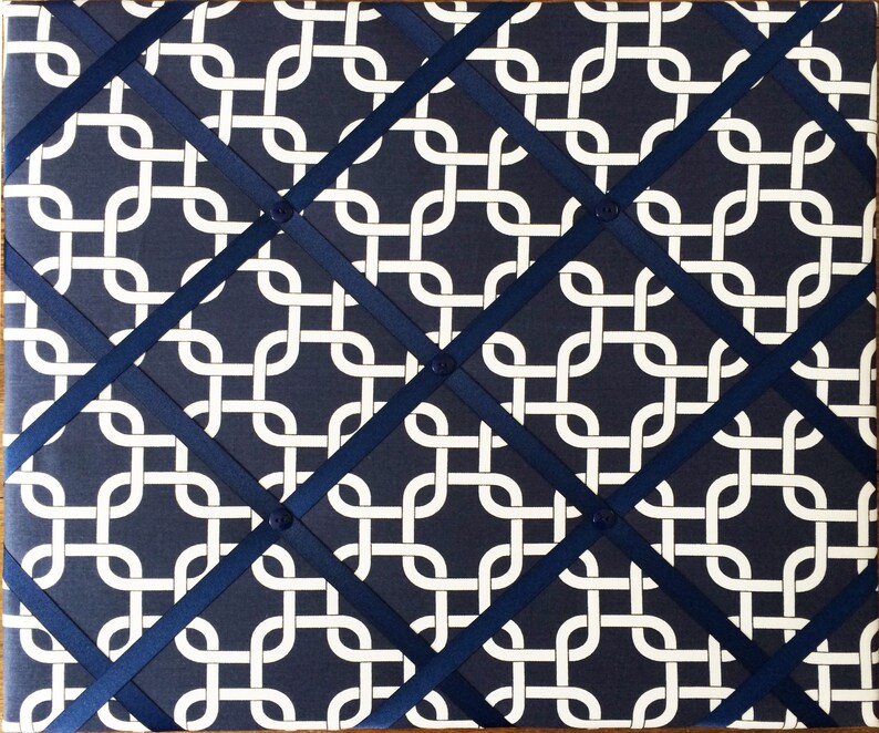 Navy Blue French Memo Board Bulletin Board Cork Board Home Etsy