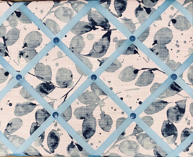 Navy Blue French Memo Board Bulletin Board Cork Board Home Etsy