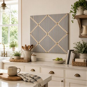 Hobby Lobby Wall Message Bulletin Board – Khaki Fabric, 20x16 Inches, Wall-Mounted For Notes & Organizing