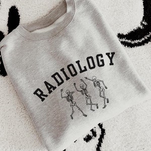 Radiologie Skelett Crewneck Röntgen Tech Sweatshirt Lustiges Geschenk Radiologe Skelett Sweatshirt Xray Tech Scrub Top Pullover Geschenk Radiologie