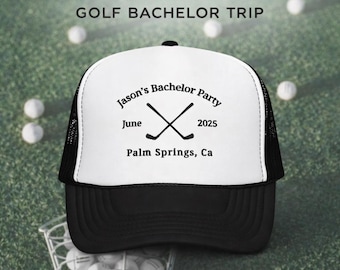 Sombreros de golf personalizados para despedida de soltero, gorras de camionero para padrinos de boda al por mayor, regalo de boda personalizado para viaje de golf