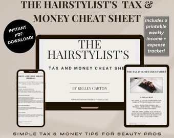 Hairstylist's Tax & Money Cheat Sheet (Digital Download)