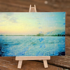 Endless Pleasure - carte postale Carte Paysage hiver champ paysage neige bleu blanc bleu
