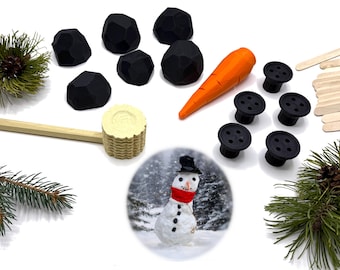Snowman Building Kit [3D printed] - Snow is not included ;)