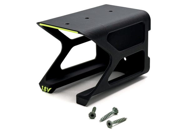 3D Printed Ryobi 18V Tool or Battery Holder | Wall or Under-Shelf Mount | Dual Mounting