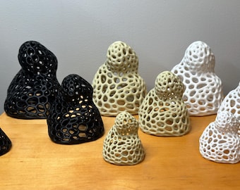 Montículo de roca para acuario / Piel de camarón / Decoración de acuario Voronoi