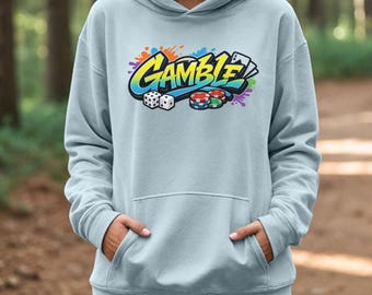 Gamble Graphic Hoodie | Casino Lover Streetwear