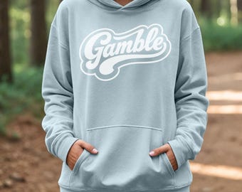 Retro Script Hoodie, Vegas Hoodie, Las Vegas Hoodie, Script Hoodie, Gamble Hoodie, Hoodie, Trendy Hoodie, Gambling Gift, Unisex Hoodie