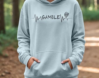 Heartbeat Hoodie, Gambling Hoodie, Casino Apparel, Gamble Hoodie, Unisex Hoodie, Trendy Hoodie, Graphic Hoodie, Gift Hoodie, Vegas Hoodie