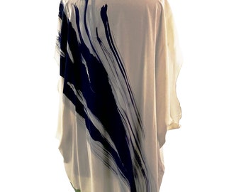 Brush Stroke Dress | Hand-Painted Silk Dress