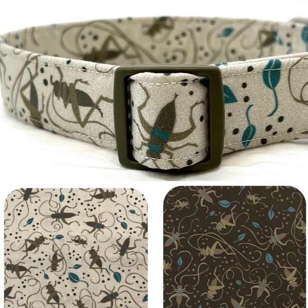 Dog Collar for Girl Boy - Crickets, Insects, Nature