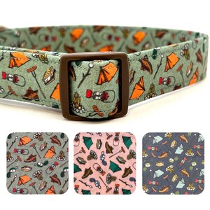 Camping Dog Collar for Boy Girl - XL, Large, Medium, Small, XS