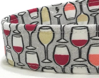 Wine Dog Collar for Boy Girl -  Chardonnay, Rose, Cabernet