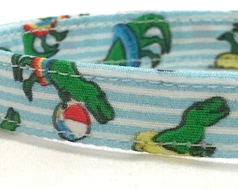Summer Beach Cat Collar for Boy Girl - Dinosaurs with Balls, Pool Floats