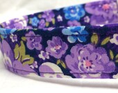 Pretty Purple Flowers Fabric Dog Collar - Dog Collar for Girl Boy - Etsy Dog Collars