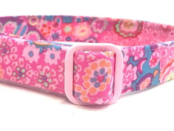 Tropical Dog Collar for Girl - Pink Treasure