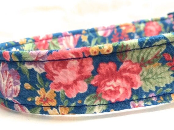 Vintage Dog Collar Blue Old Fashioned Flowers Dog Collar For Boy Girl Xsmall Small Medium Large Xl Dog Collar - 