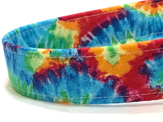 Tie Dye Dog Collar for Boy, Girl - Bright Colors
