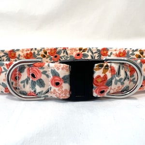 Rifle Paper Co Le Fleurs Dog Collar, Breakaway Safety Buckle