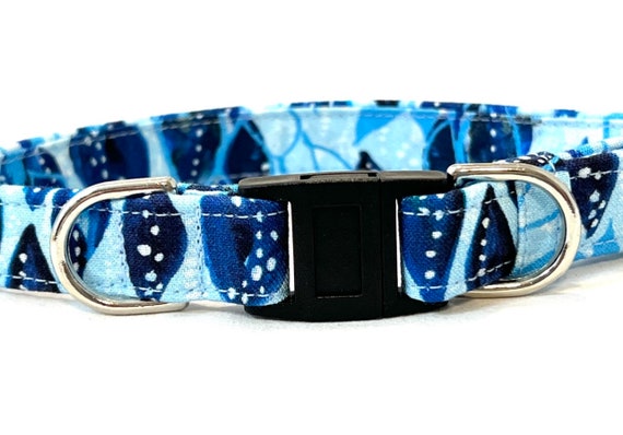 BREAKAWAY Dog Collar for Boy, Girl - Safety- Beachy Ocean Blue