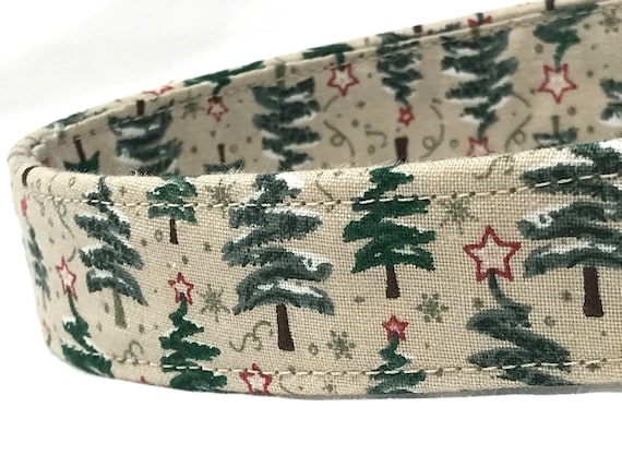 Christmas Trees Dog Collar for Boy Girl- Forest Woodlands