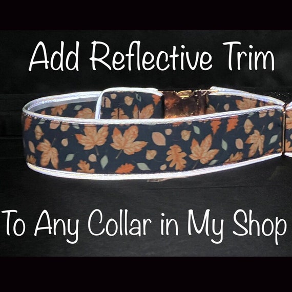 Reflective Trim Upgrade for Dog Collars - Night Safety Visibility