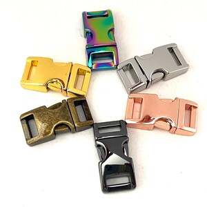 3/8 XXS Metal Buckle Upgrade for Tiny Dog Collar Lightweight No Engraving image 1