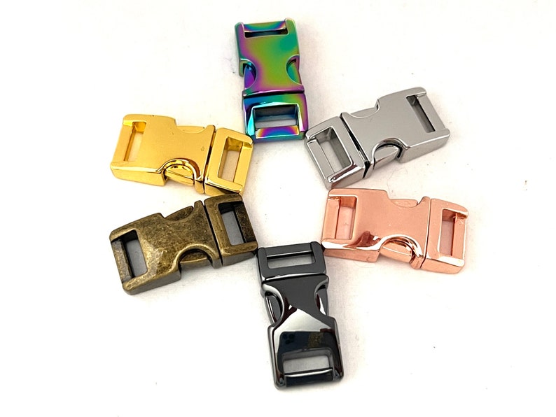 3/8 XXS Metal Buckle Upgrade for Tiny Dog Collar Lightweight No Engraving image 1