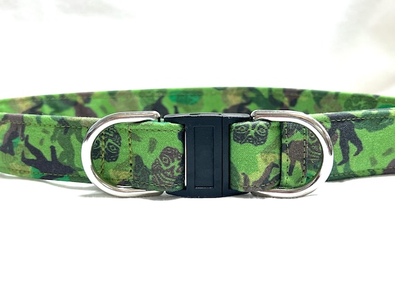 BREAKAWAY Safety Dog Collar for Boy, Girl - Camo - Bigfoot- Sasquatch - Skunk Ape - Camouflage