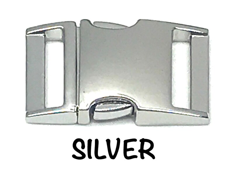 3/8 XXS Metal Buckle Upgrade for Tiny Dog Collar Lightweight No Engraving image 9