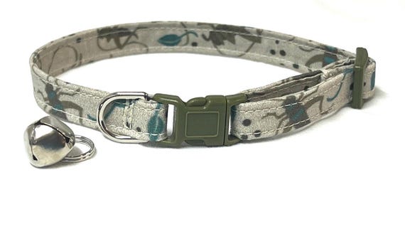 Cat Collar for Girl Boy - Crickets, Insects, Nature - Breakaway