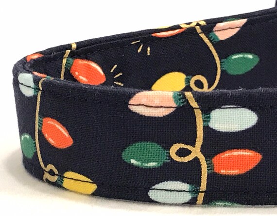 Rifle Paper Co - Christmas Dog Collar For Boy, Girl - Christmas Lights