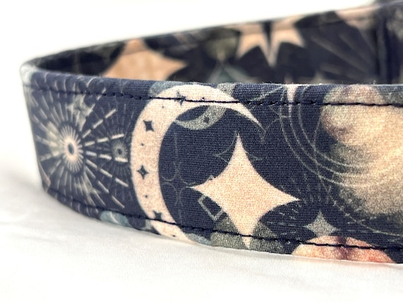 Galaxy Dog Collar for Boy, Girl - Planets, Moons and Stars