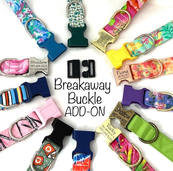 BREAKAWAY Buckle - ADD-ON to Any Dog Collar in My Shop - Safety