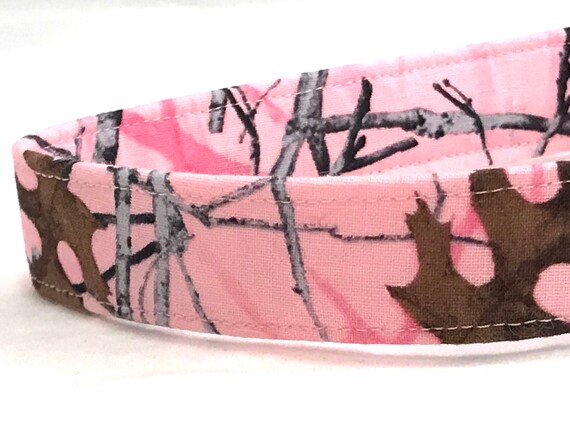 Camo Dog Collar for Girl - Pink Camouflage Print