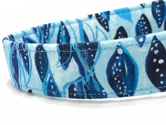 Summer Dog Collar for Boy - Beachy Ocean Blue