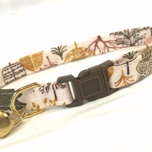 Fall Cat Collar for Boy, Girl - Breakaway - Autumn Trees